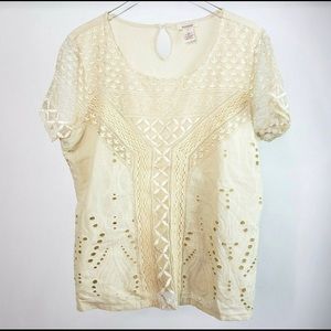 Sundance Embroidered Geometric Top